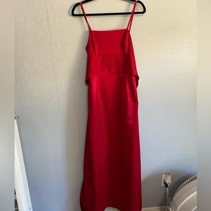 Red formal dress
